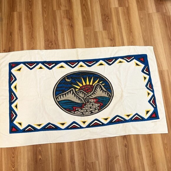 Philip Morris 1997 Marlboro Vintage Scenic  Beach Towel - Picture 4 of 10